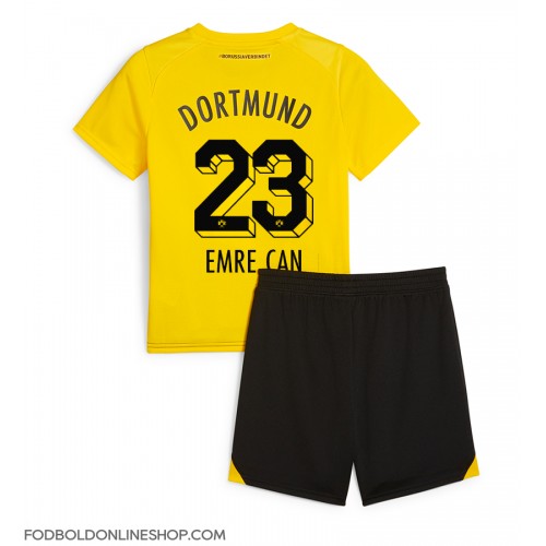 Borussia Dortmund Emre Can #23 Hjemme Trøje Børn 2023-24 Kortærmet (+ Korte bukser)